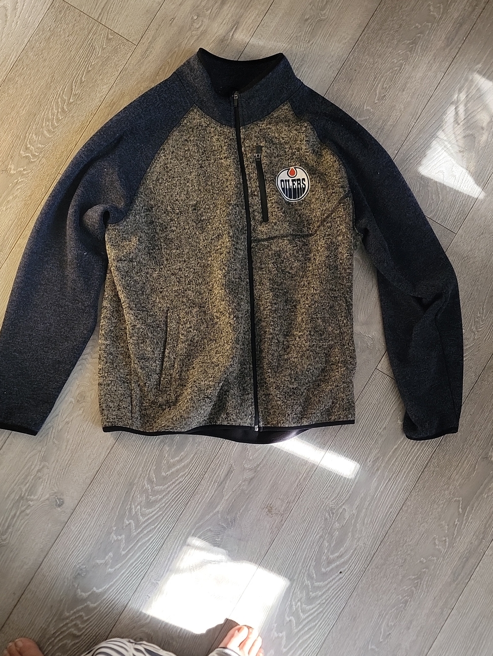 Edmonton Oilers Sweater Fleece Jacket